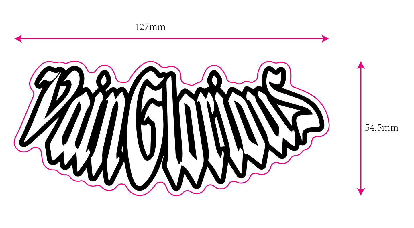 'VAINGLORIOUS' Rainbow Hologram Stickers
