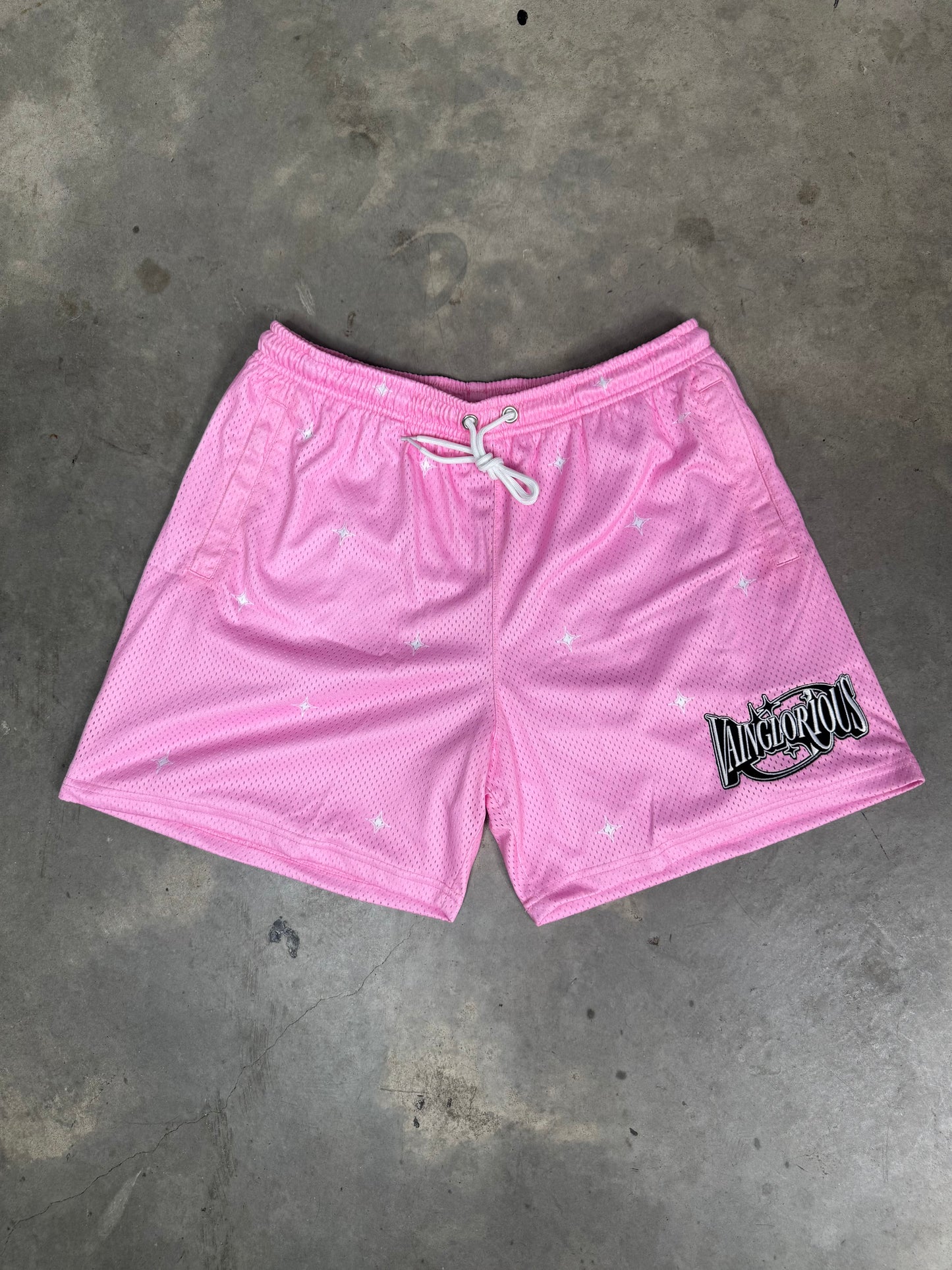 “Vainglorious” Heavyweight Mesh Shorts